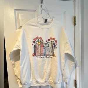 Taylor's Version White Sweatshirt (Size Large)